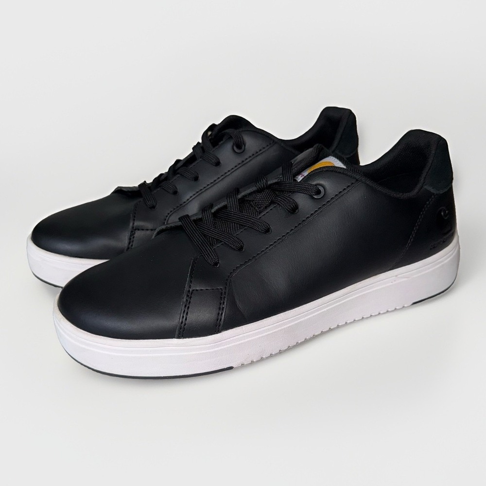 Carhartt Detroit Leather Sneakers Men's 10.5 Black Casual Shoes FC2131-M